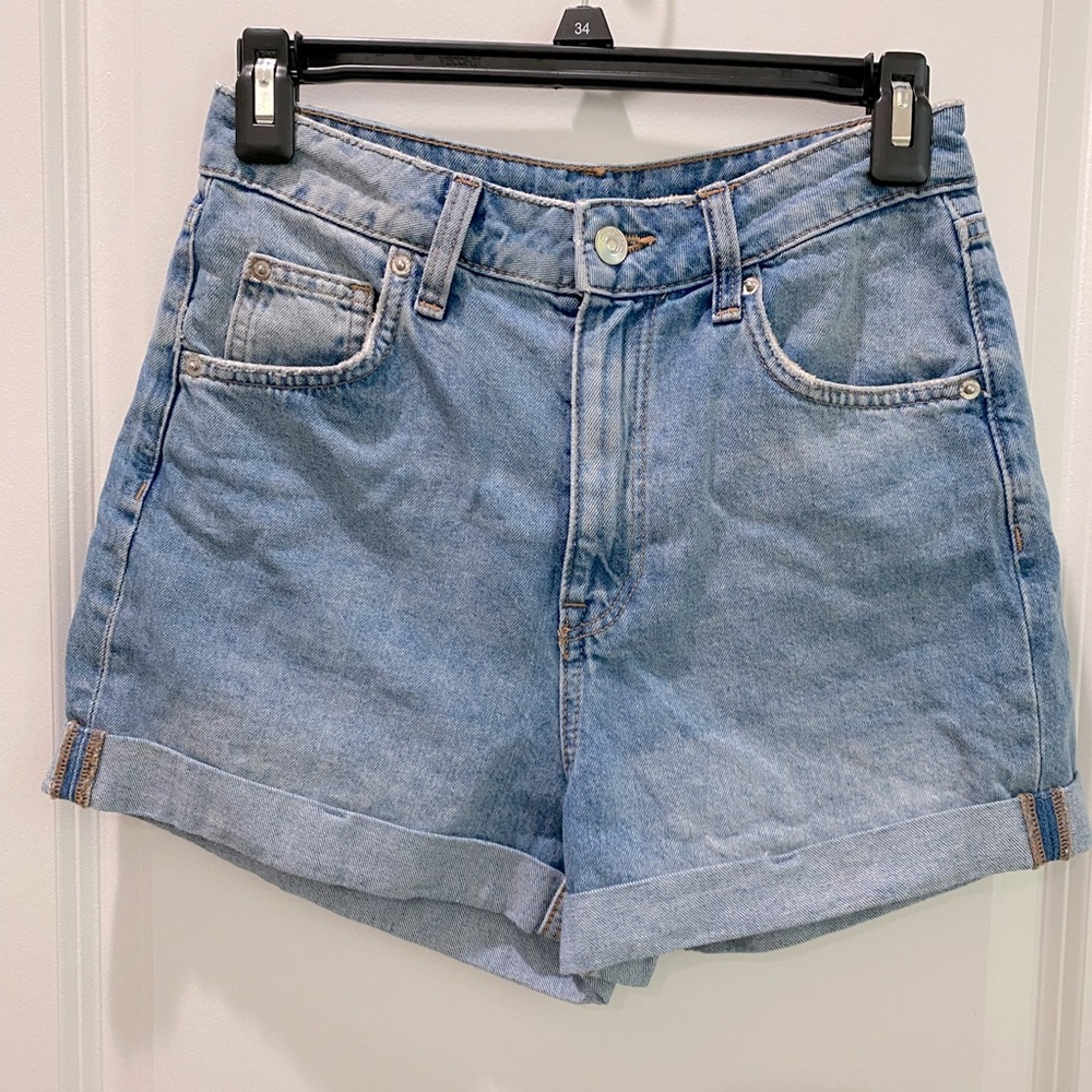 H&M High Rise Denim Shorts